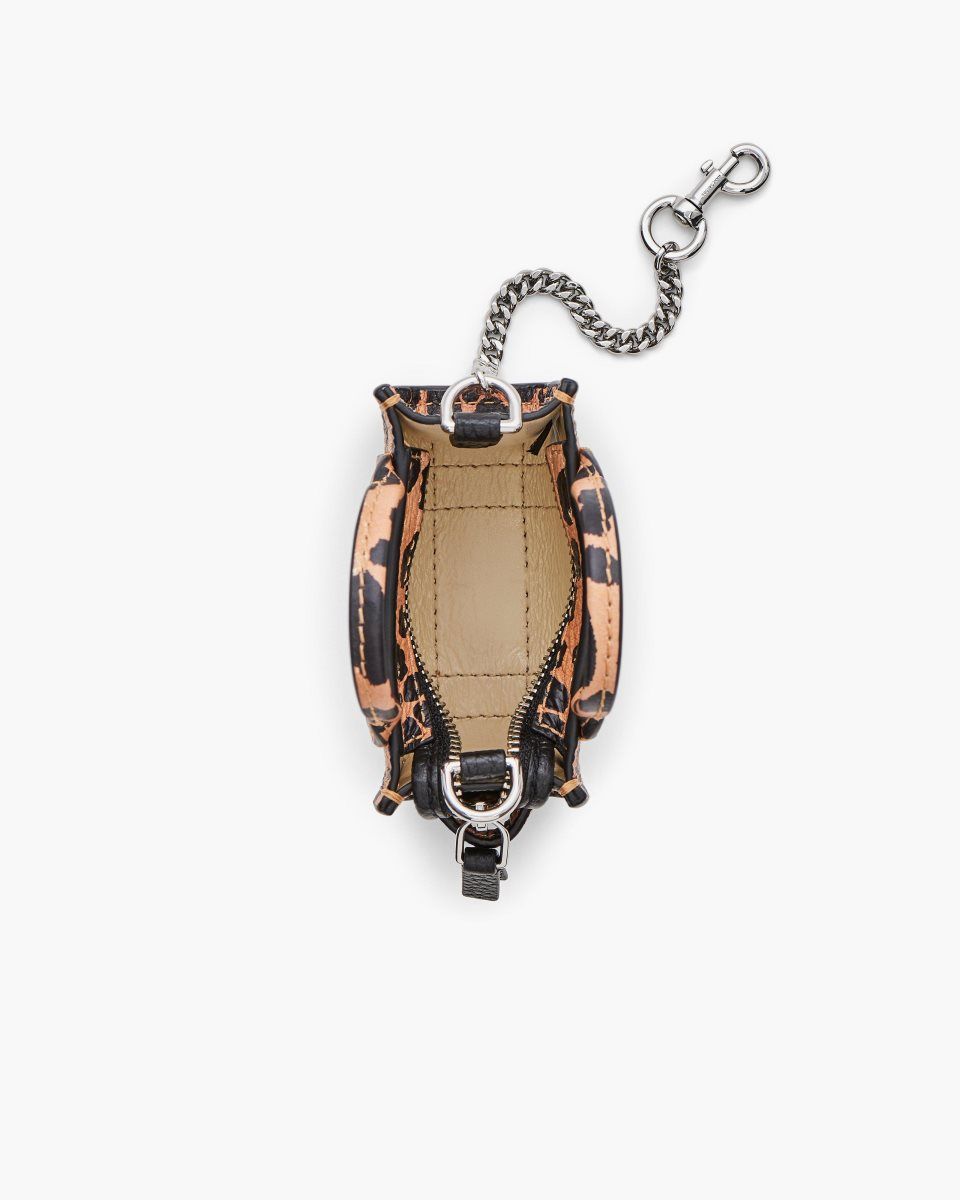 Charms Marc Jacobs The Cheetah Nano Tote Charm Femme Noir Multicolore | 490XOWKUA
