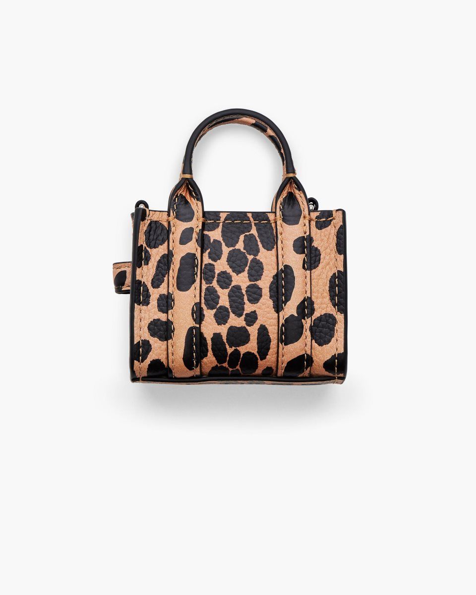 Charms Marc Jacobs The Cheetah Nano Tote Charm Femme Noir Multicolore | 490XOWKUA