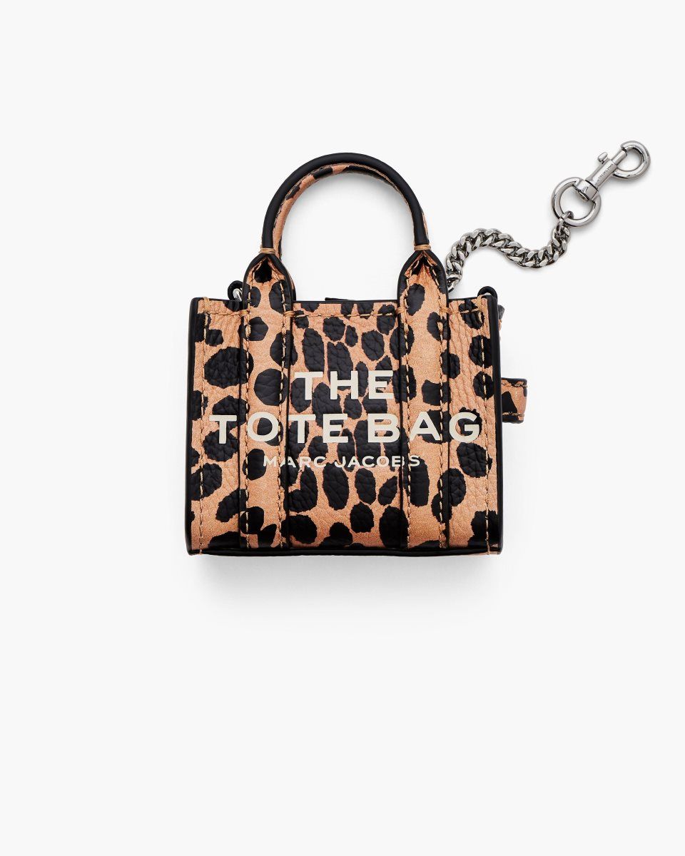 Charms Marc Jacobs The Cheetah Nano Tote Charm Femme Noir Multicolore | 490XOWKUA