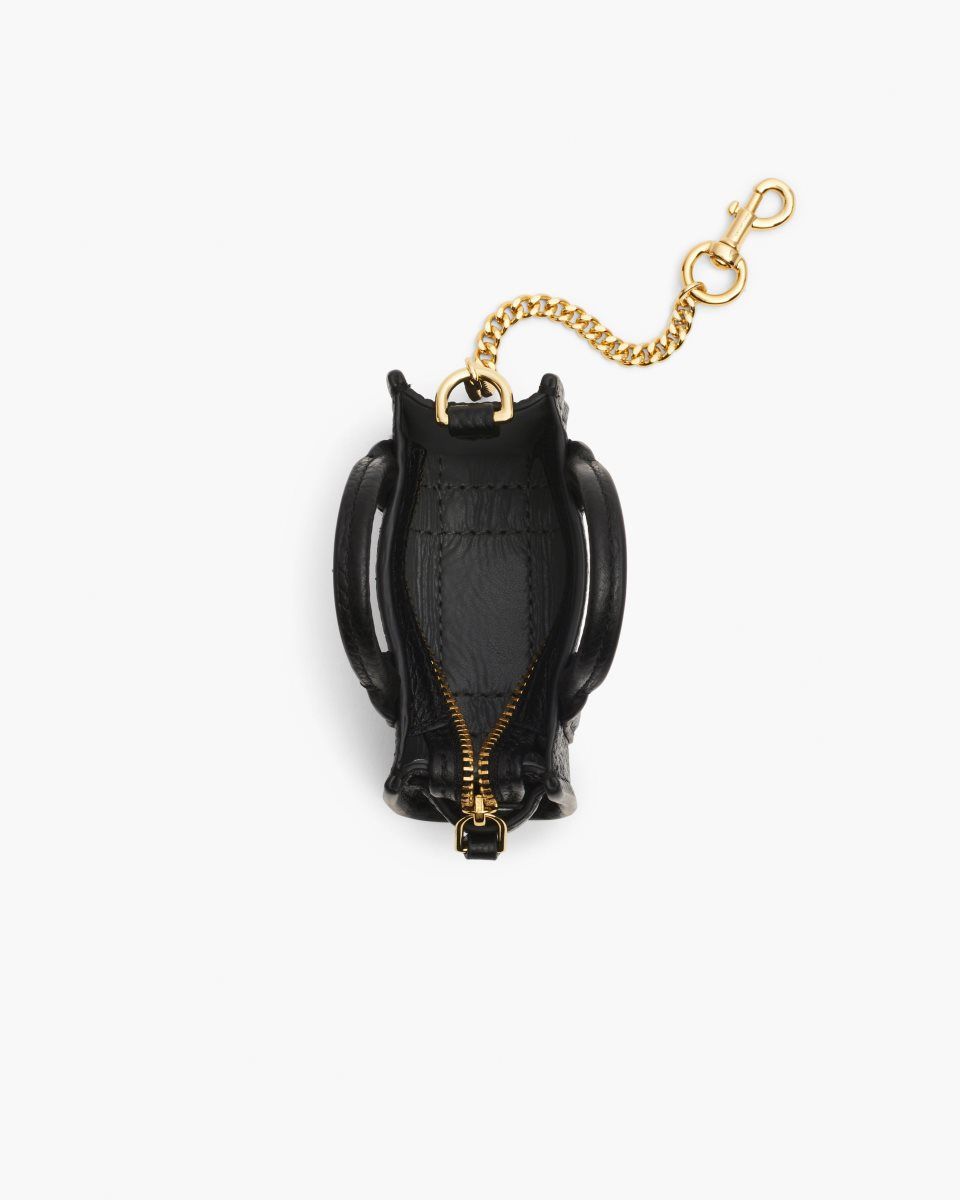 Charms Marc Jacobs The Nano Tote Bag Charm Femme Noir | 946KJWBIL