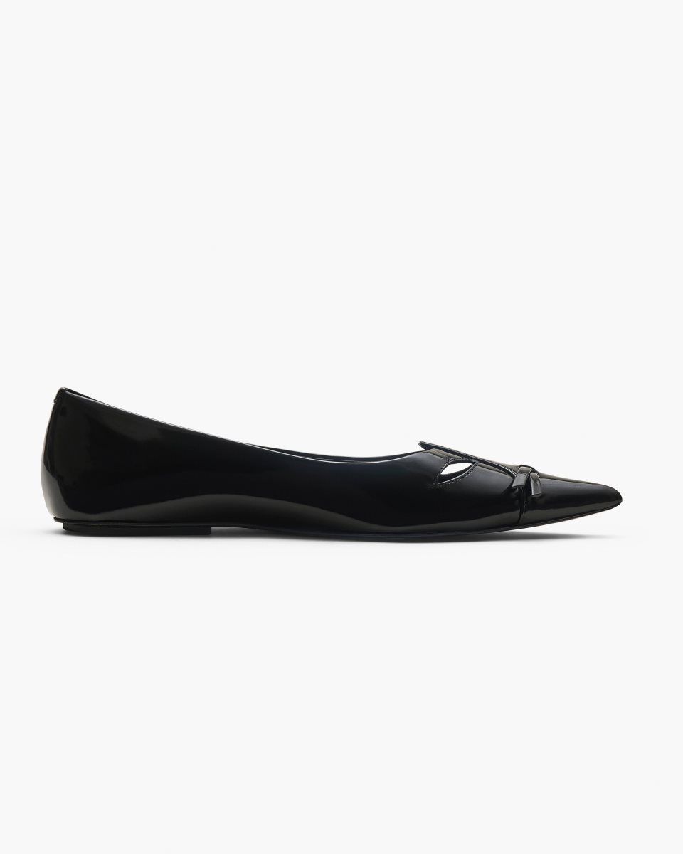 Chaussure Plate Marc Jacobs The Kat Ballerina Femme Noir | 028IWMSDU