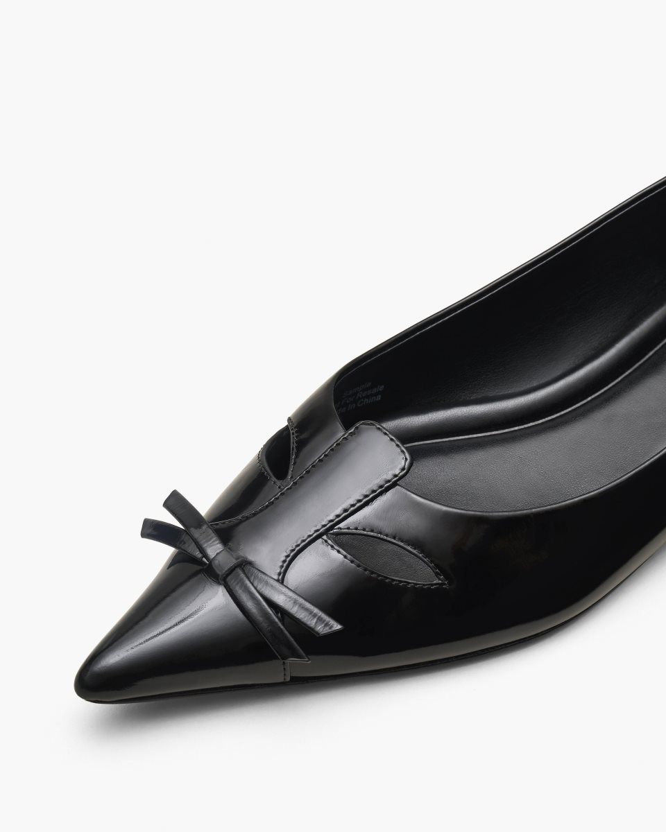 Chaussure Plate Marc Jacobs The Kat Ballerina Femme Noir | 028IWMSDU