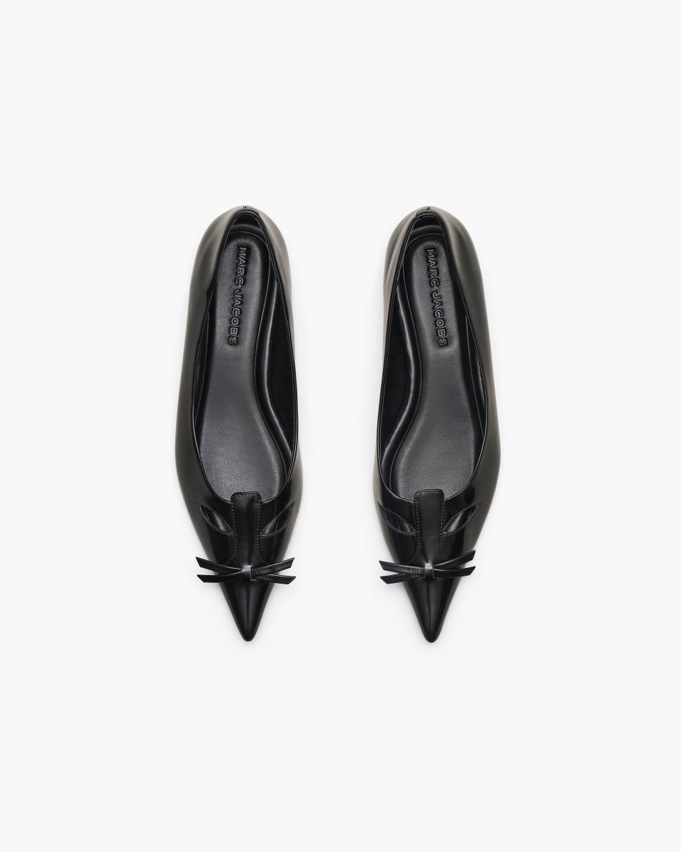 Chaussure Plate Marc Jacobs The Kat Ballerina Femme Noir | 028IWMSDU