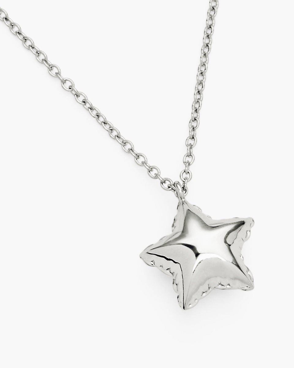 Colliers Marc Jacobs Balloon Star Necklace Femme Argent Clair | 913JQNOLC