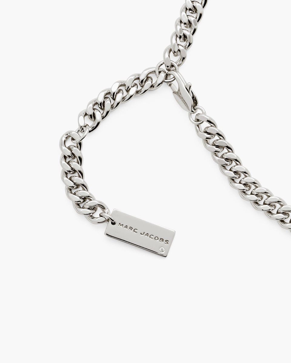 Colliers Marc Jacobs Cats Out Of The Bag Necklace Femme Argent | 618BHJQRG