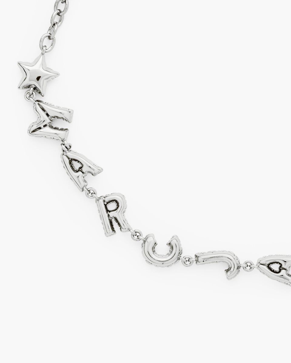 Colliers Marc Jacobs Marc Jacobs Balloon Necklace Femme Argent Clair | 460NVYXLO