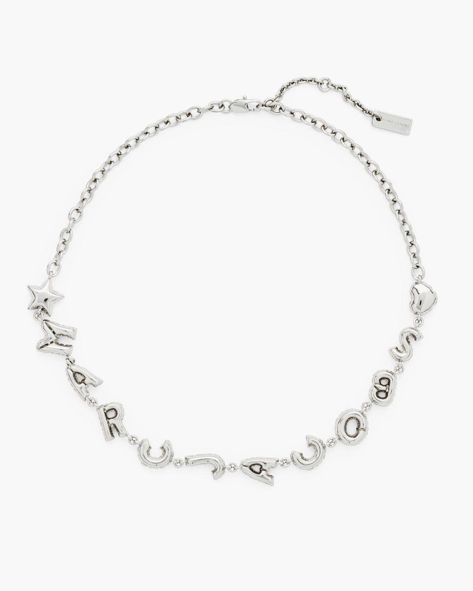 Colliers Marc Jacobs Marc Jacobs Balloon Necklace Femme Argent Clair | 460NVYXLO