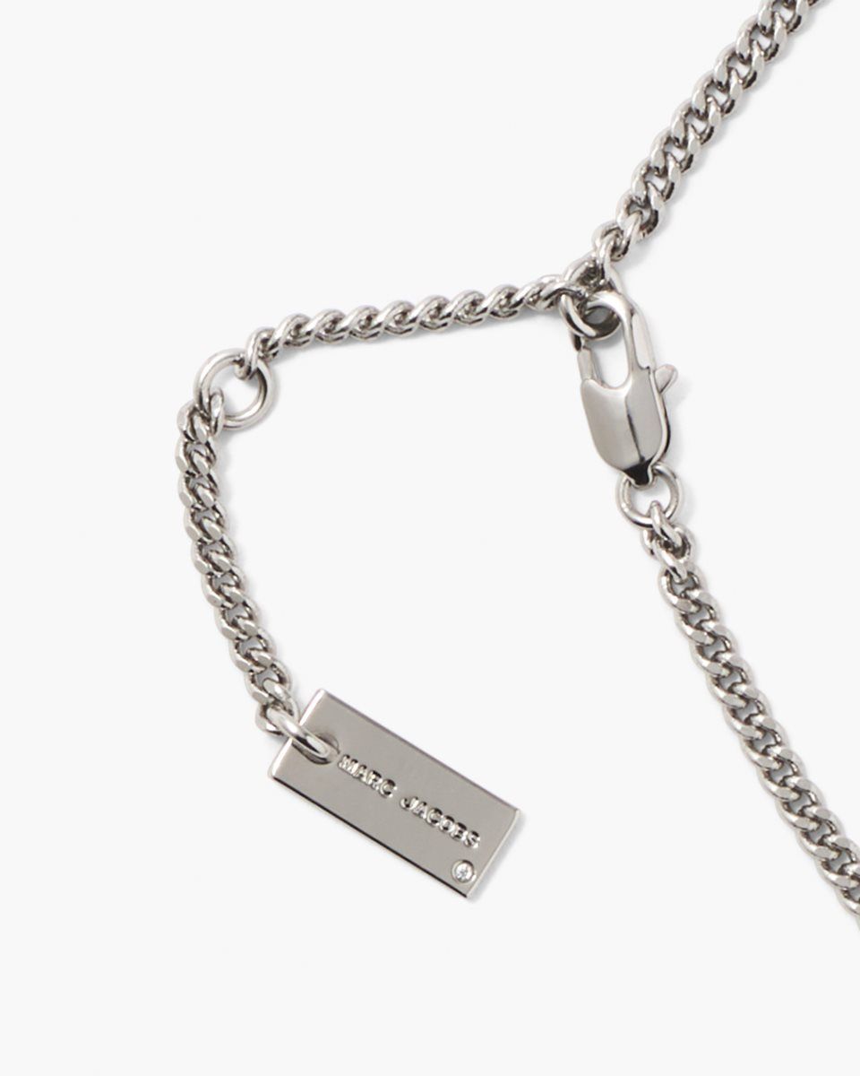 Colliers Marc Jacobs The Tote Bag Necklace Femme Argent Clair | 705FMTUCW