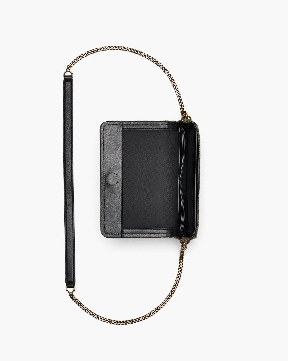 Grands Portefeuilles Marc Jacobs The Camo Jacquard Chain Mini Bag Femme Camouflage Multicolore | 436SNYZHE