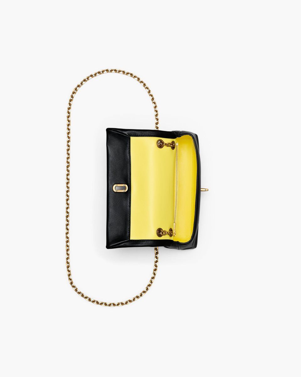 Grands Portefeuilles Marc Jacobs The Dual Chain Wallet Femme Noir | 380LCIHRE