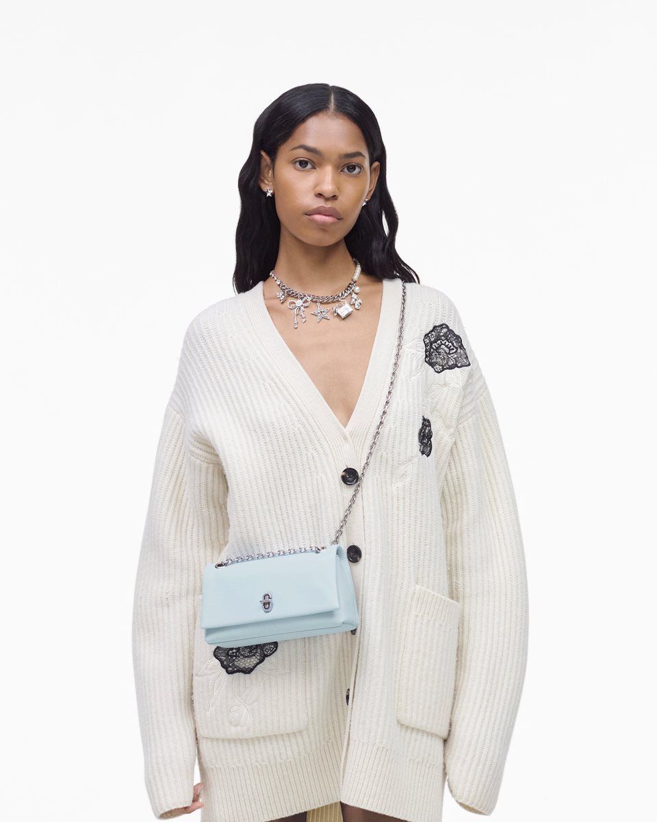 Grands Portefeuilles Marc Jacobs The Dual Chain Wallet Femme Bleu | 832NAXGUL