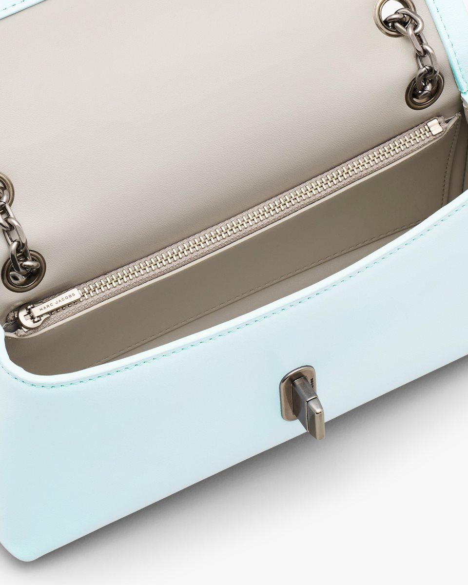 Grands Portefeuilles Marc Jacobs The Dual Chain Wallet Femme Bleu | 832NAXGUL