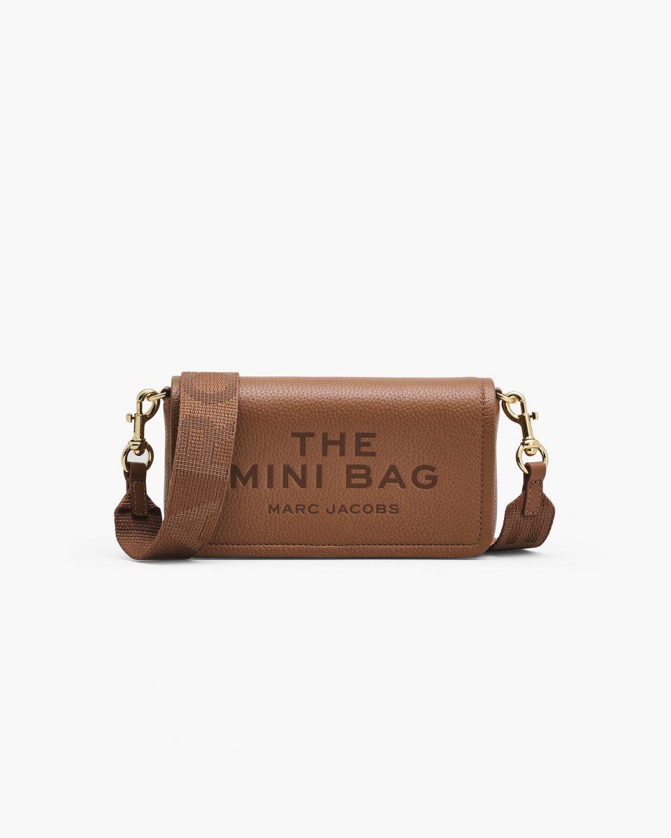 Grands Portefeuilles Marc Jacobs The Leather Mini Bag Femme Argan Oil | 359CVZPLJ