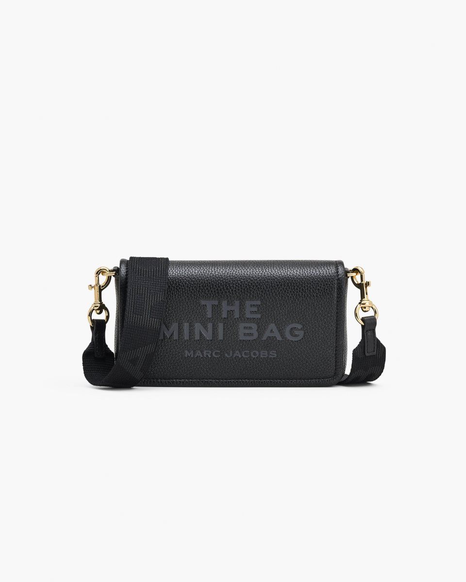 Grands Portefeuilles Marc Jacobs The Leather Mini Bag Femme Noir | 473BZESMV