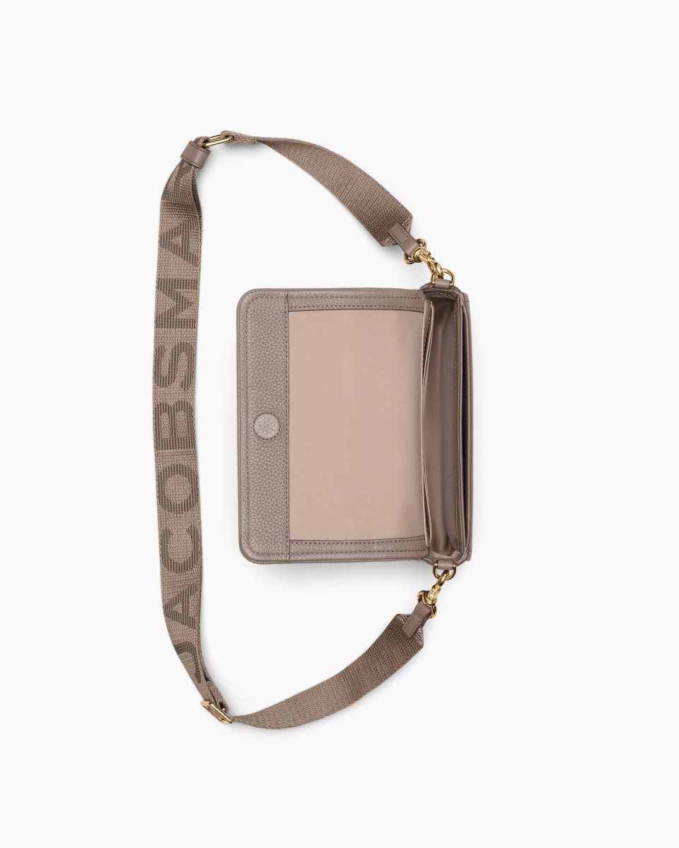 Grands Portefeuilles Marc Jacobs The Leather Mini Bag Femme Cement | 823KTUNIP