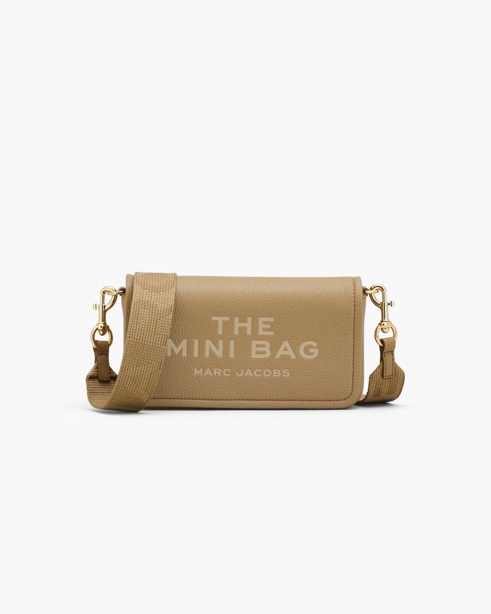 Grands Portefeuilles Marc Jacobs The Leather Mini Bag Femme Marron | 832OYHTBL