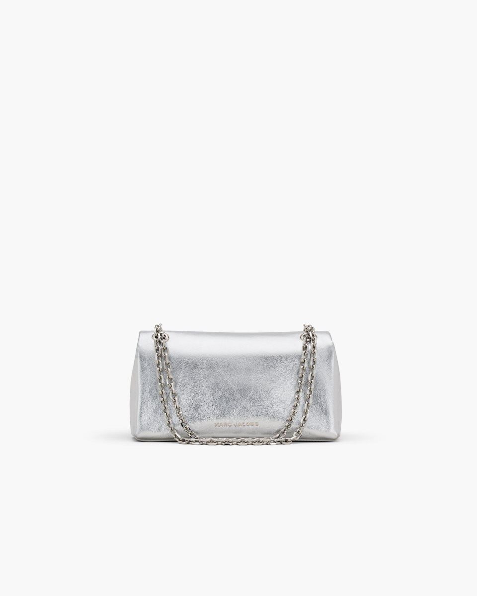 Grands Portefeuilles Marc Jacobs The Metallic Dual Chain Wallet Femme Argent | 051ADEHVK