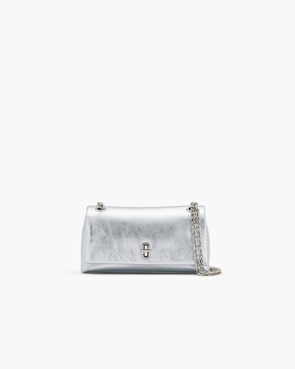 Grands Portefeuilles Marc Jacobs The Metallic Dual Chain Wallet Femme Argent | 051ADEHVK
