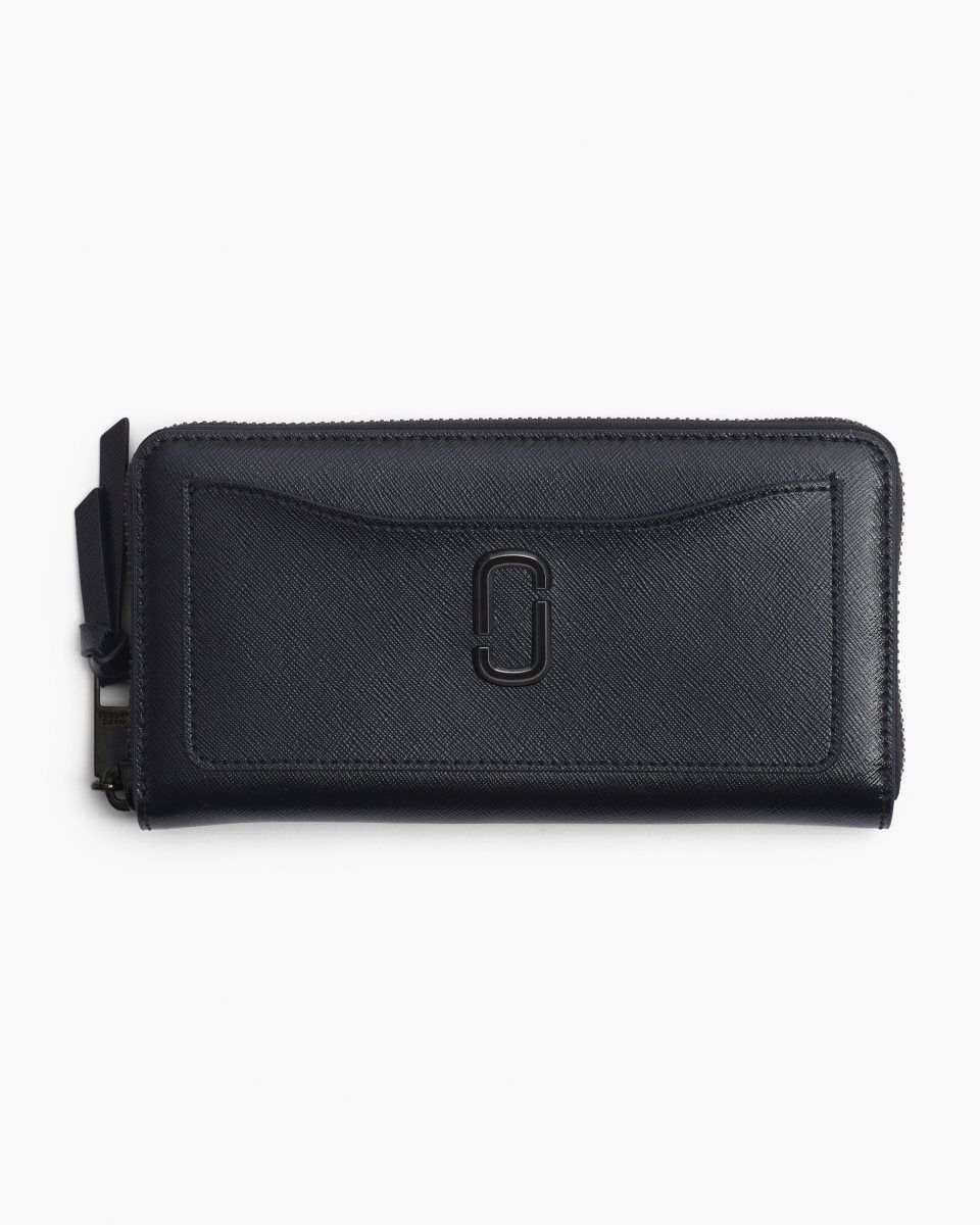 Grands Portefeuilles Marc Jacobs The Utility Snapshot DTM Continental Wallet Femme Noir | 895QIVXMR