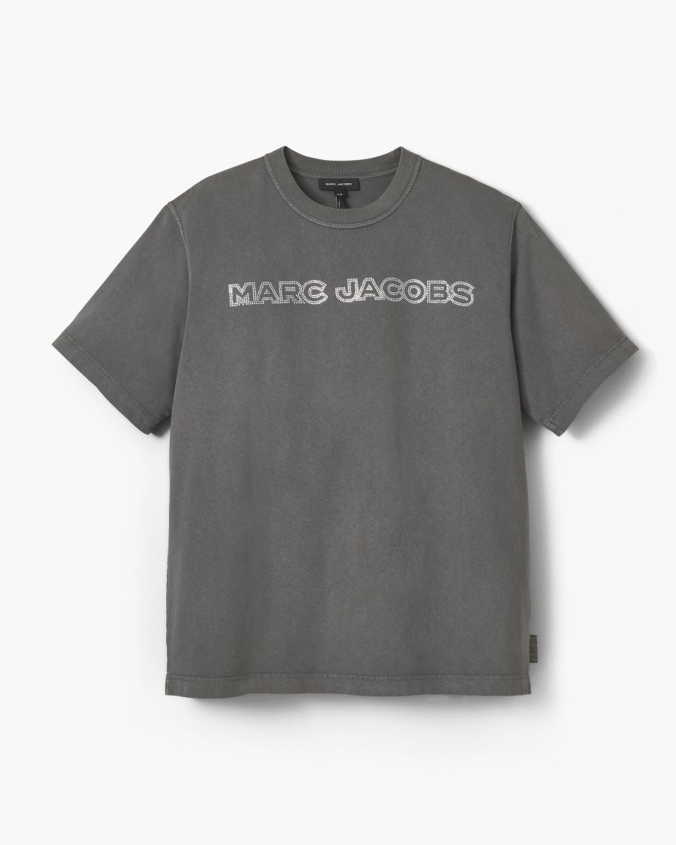 Hauts Marc Jacobs Crystal Big Tee Femme Grise | 615IQCXZA