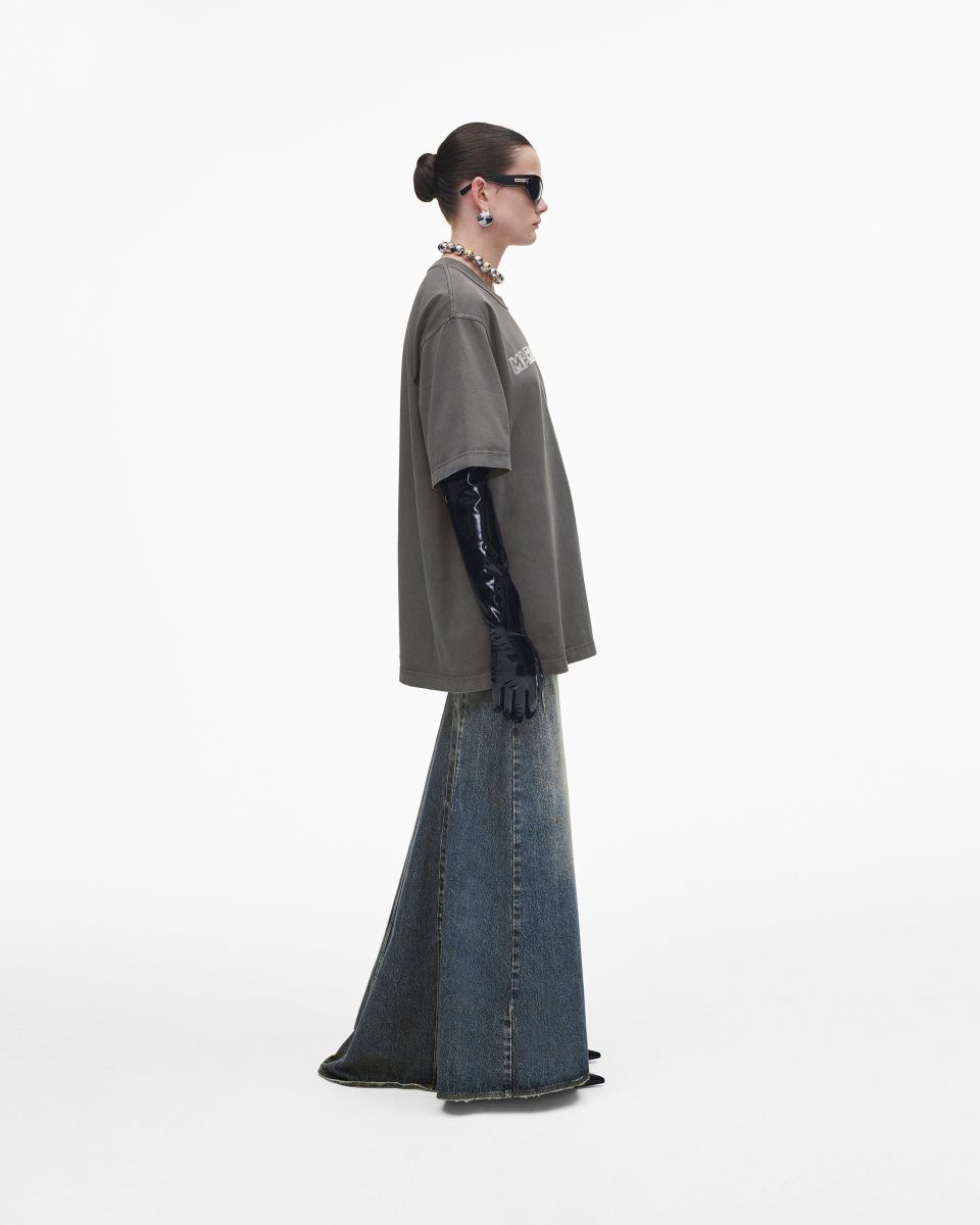 Hauts Marc Jacobs Crystal Big Tee Femme Grise | 615IQCXZA