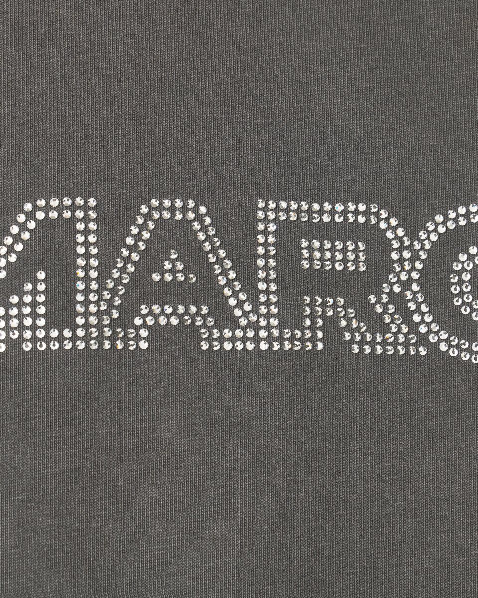 Hauts Marc Jacobs Crystal Big Tee Femme Grise | 615IQCXZA