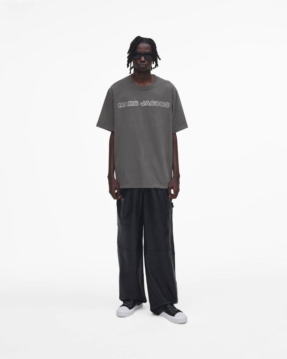 Hauts Marc Jacobs Crystal Big Tee Femme Grise | 615IQCXZA