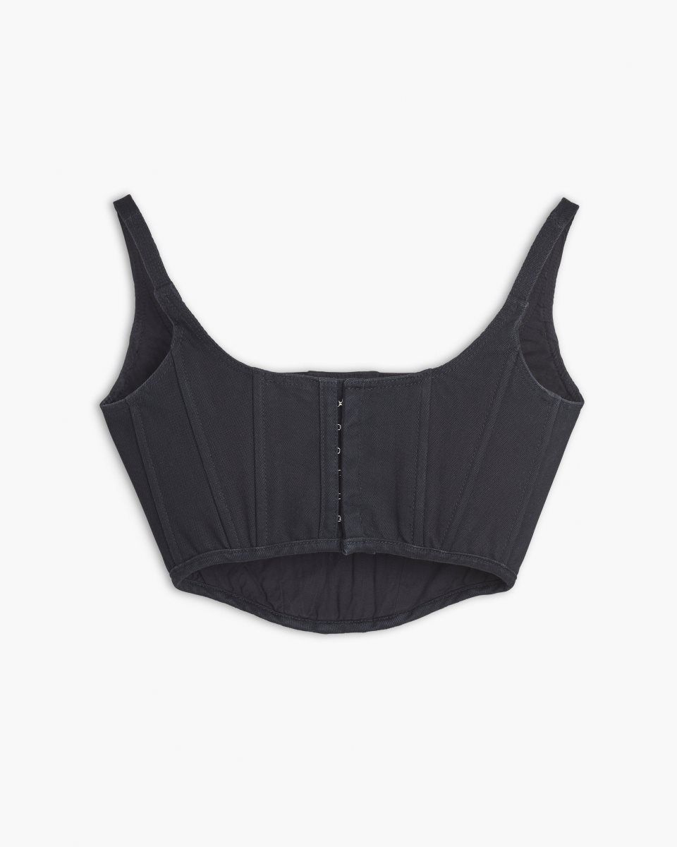Hauts Marc Jacobs The Denim Bustier Femme Noir | 724FHJKTP