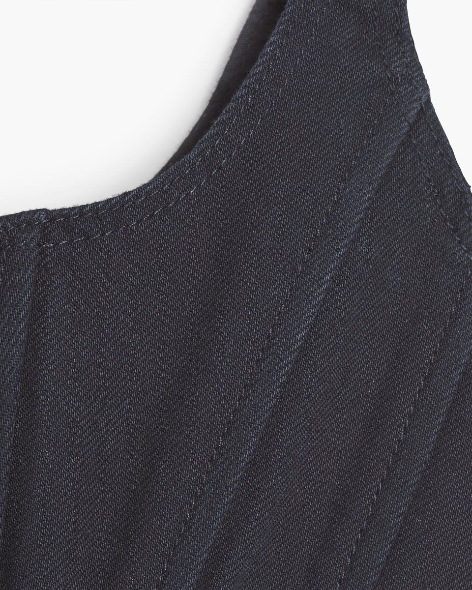 Hauts Marc Jacobs The Denim Bustier Femme Noir | 724FHJKTP