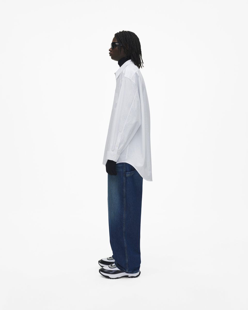 Hauts Marc Jacobs The Monogram Big Shirt Femme Blanche | 184MEQXKG