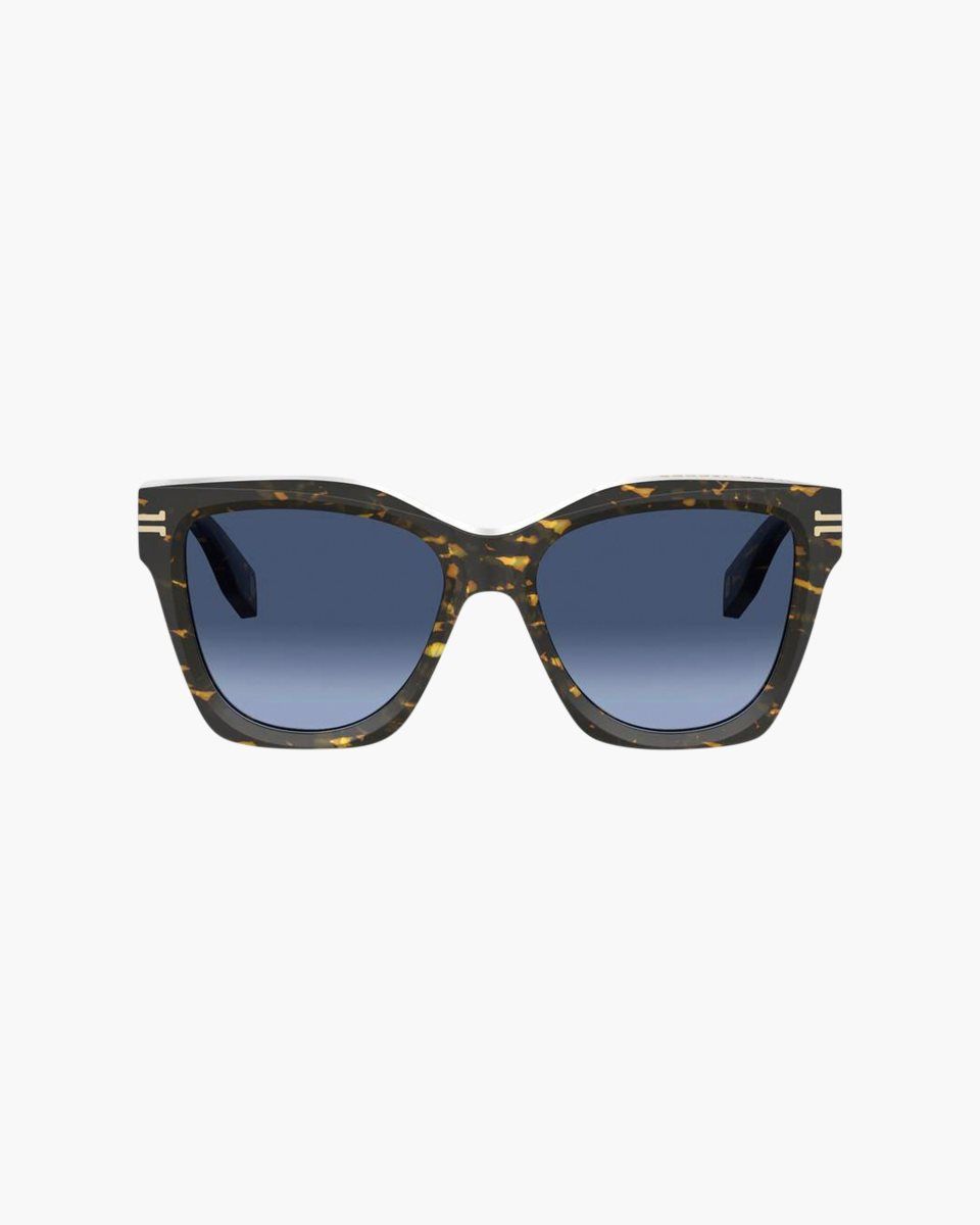 Lunette de Soleil Marc Jacobs Icon Edge Oversized Square Sunglasses Femme Havana | 046FNUVOG