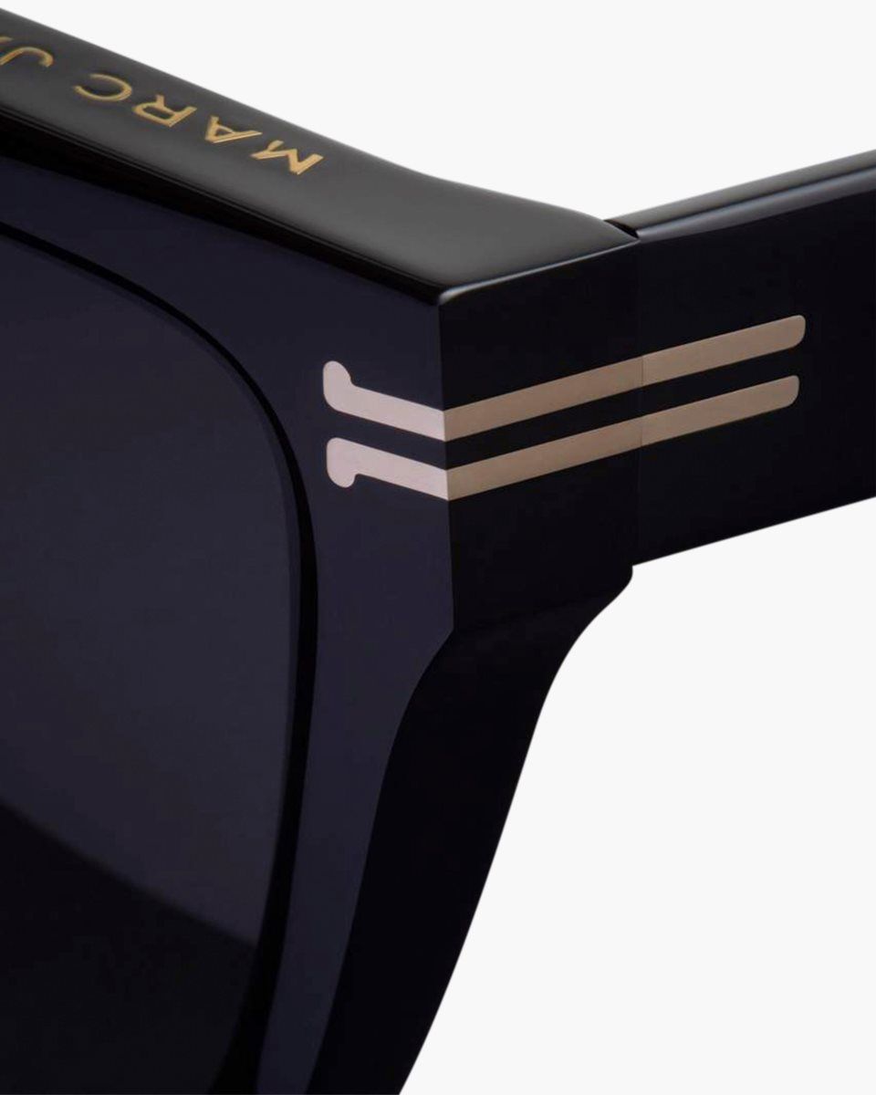 Lunette de Soleil Marc Jacobs Icon Edge Oversized Square Sunglasses Femme Noir | 498KEBDHA