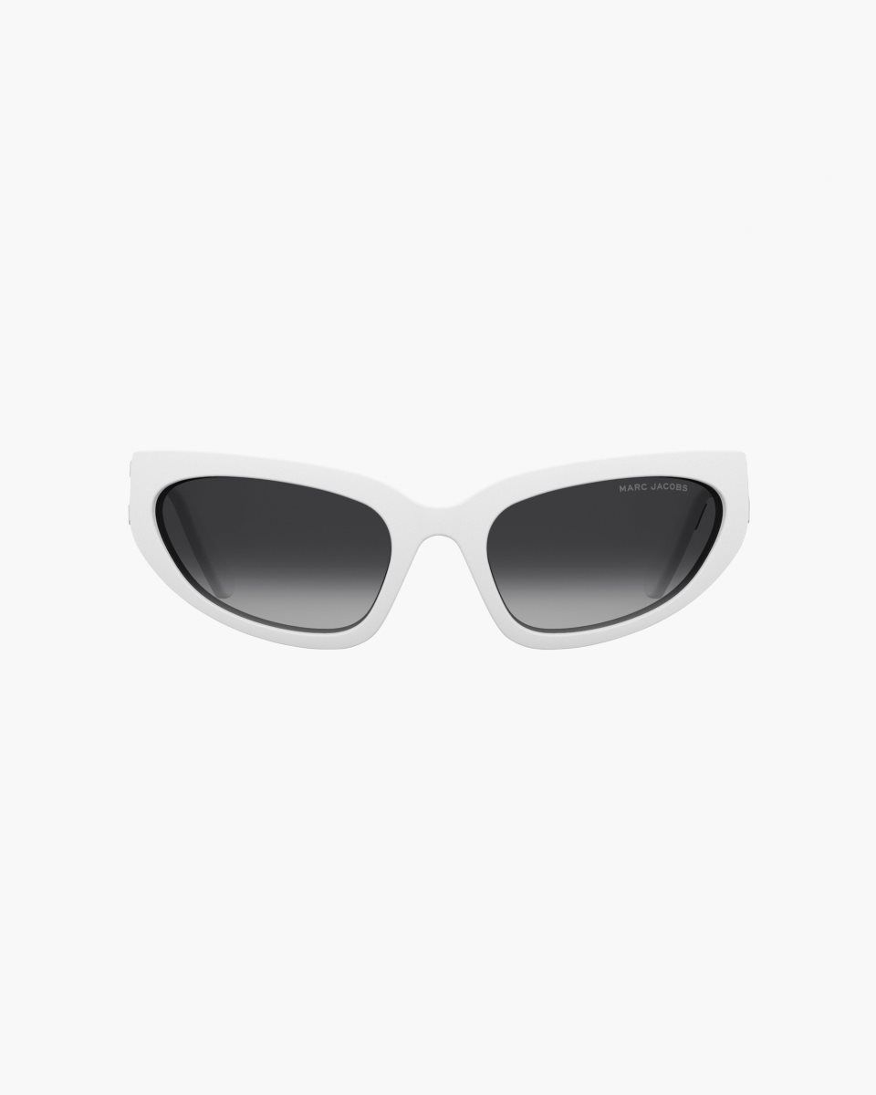 Lunette de Soleil Marc Jacobs The Bold Logo Wrapped Sunglasses Femme Blanche | 974YSRVCI