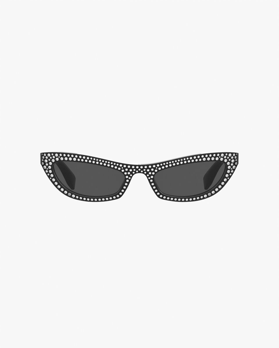 Lunette de Soleil Marc Jacobs The Cat Eye Sunglasses Femme Noir | 348OKZEUN