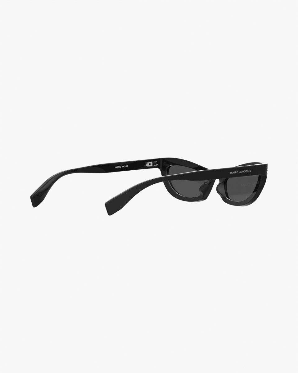 Lunette de Soleil Marc Jacobs The Cat Eye Sunglasses Femme Noir | 348OKZEUN