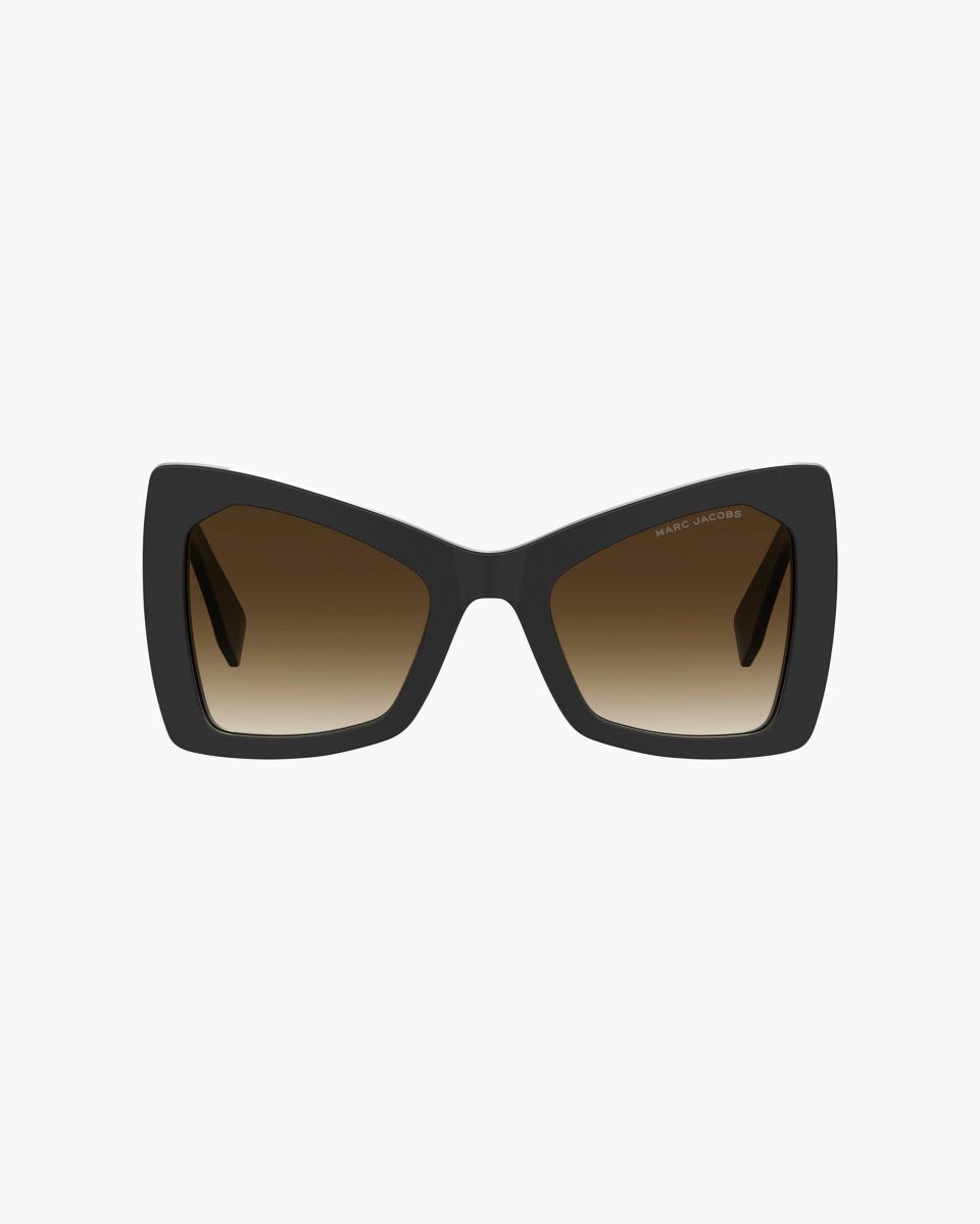 Lunette de Soleil Marc Jacobs The J Marc Oversized Cat Eye Sunglasses Femme Noir | 427BQXDRF