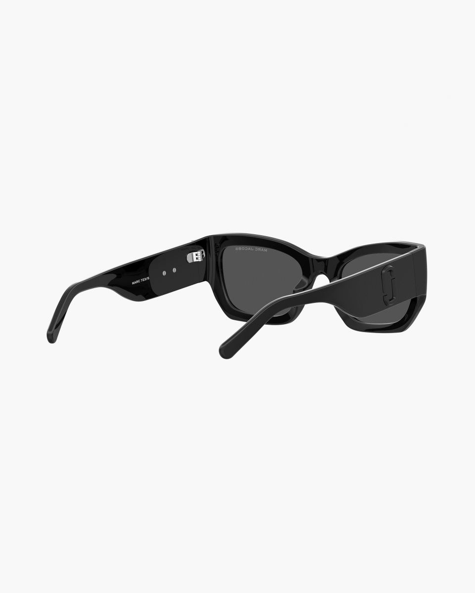 Lunette de Soleil Marc Jacobs The J Marc Square Cat Eye Sunglasses Femme Noir | 876BIGRHP
