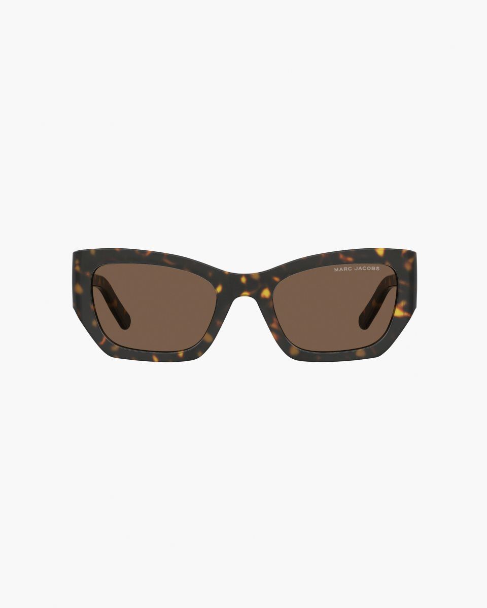 Lunette de Soleil Marc Jacobs The J Marc Square Cat Eye Sunglasses Femme Havana | 162RBHPWA