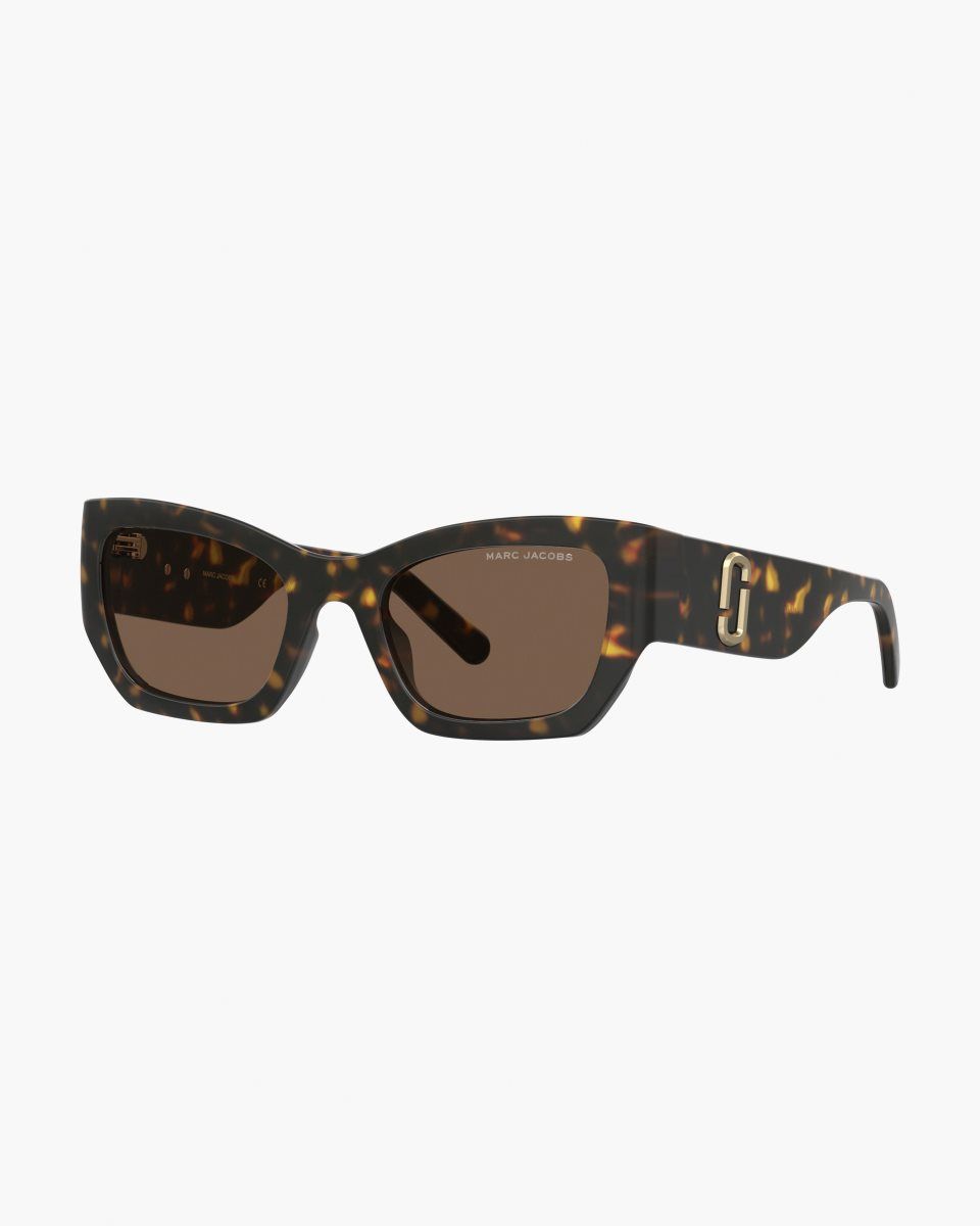Lunette de Soleil Marc Jacobs The J Marc Square Cat Eye Sunglasses Femme Havana | 162RBHPWA