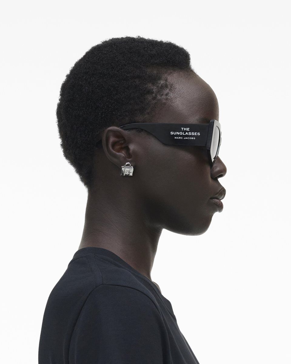 Lunette de Soleil Marc Jacobs The Square Cat Eye Sunglasses Femme Noir | 041IELYBA
