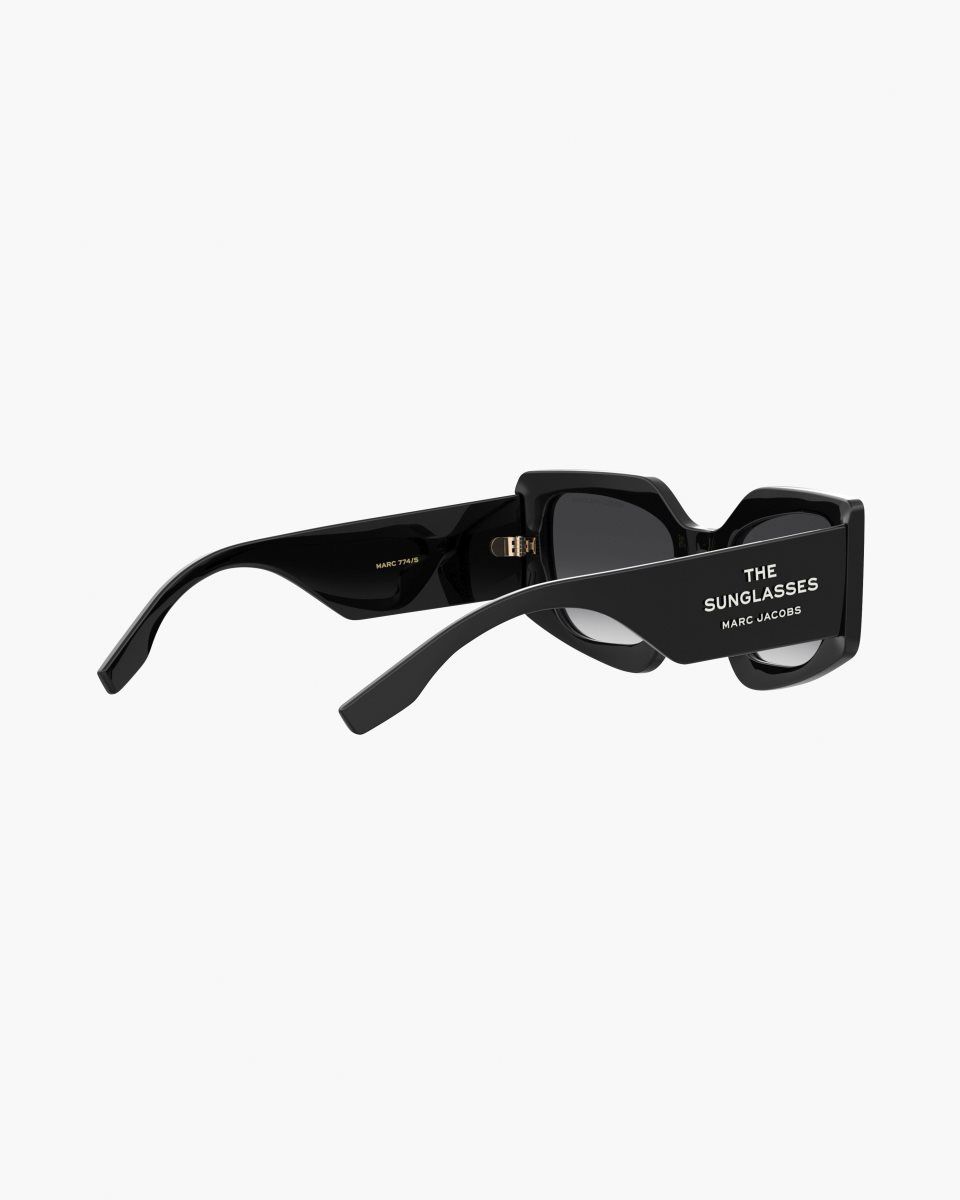 Lunette de Soleil Marc Jacobs The Square Cat Eye Sunglasses Femme Noir | 041IELYBA