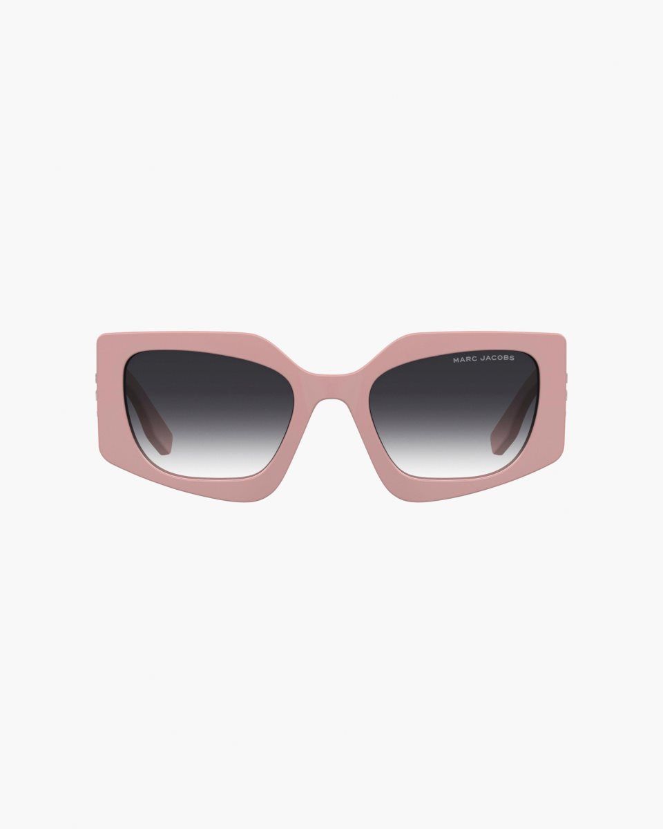 Lunette de Soleil Marc Jacobs The Square Cat Eye Sunglasses Femme Rose | 739AOLDUG