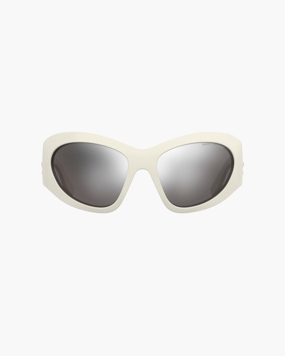Lunette de Soleil Marc Jacobs The Wrapped Sunglasses Femme Blanche | 356UTCBXZ
