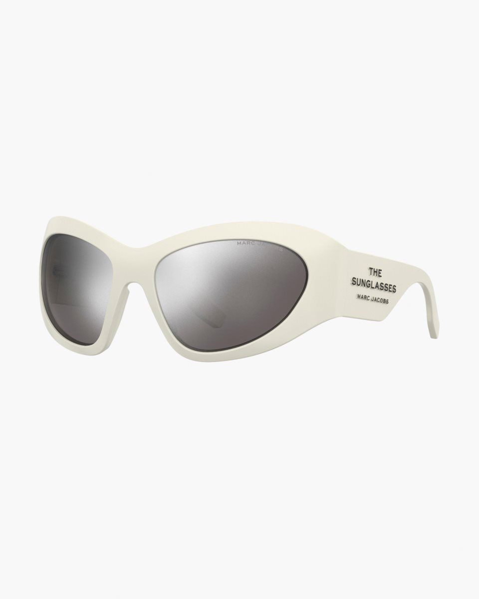Lunette de Soleil Marc Jacobs The Wrapped Sunglasses Femme Blanche | 356UTCBXZ