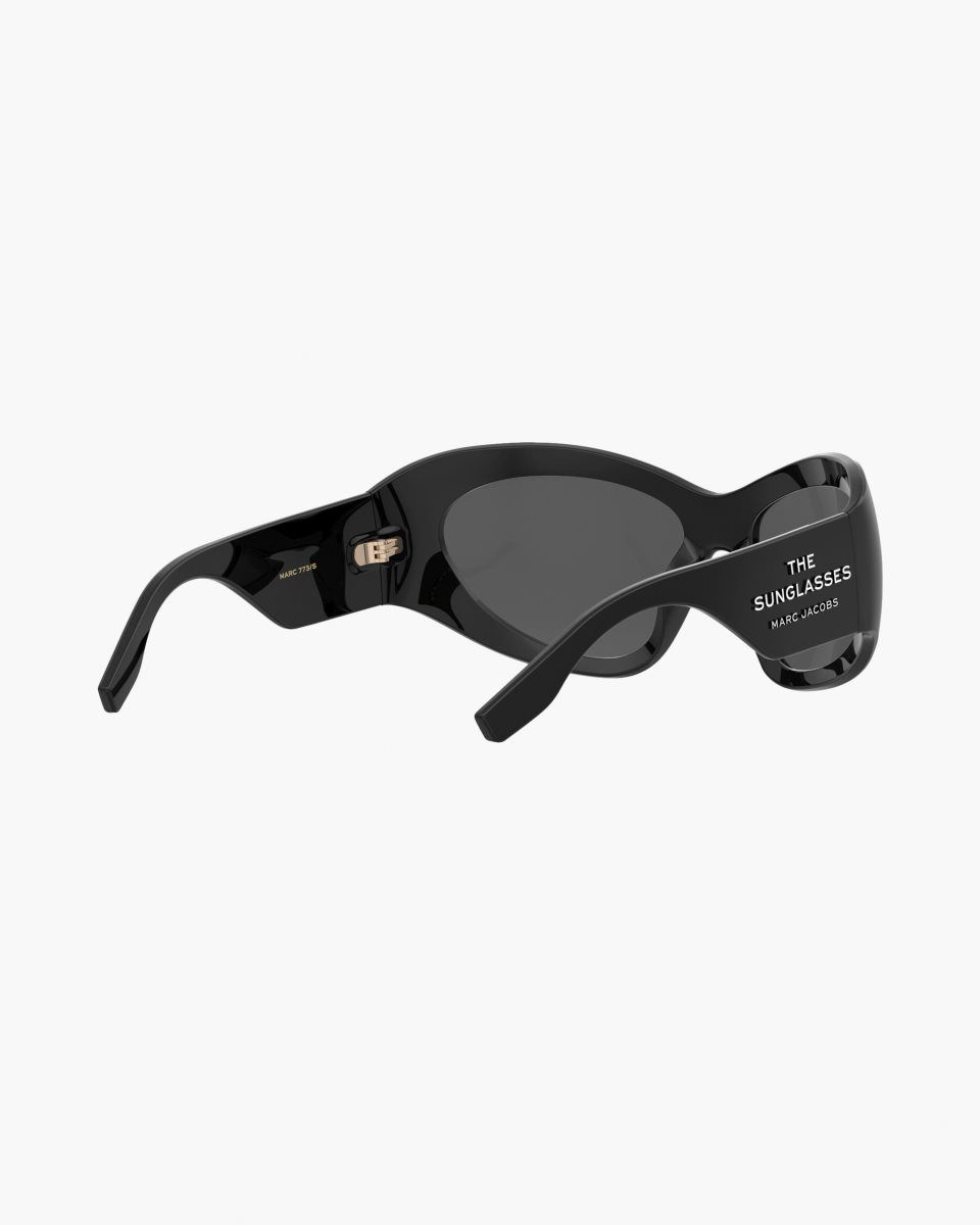 Lunette de Soleil Marc Jacobs The Wrapped Sunglasses Femme Noir | 362DMQOSJ