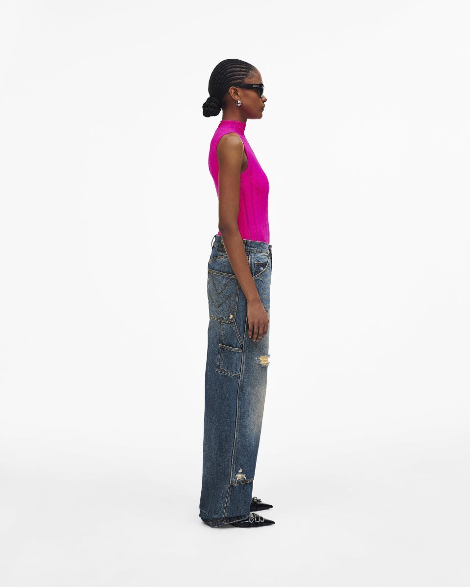 Pantalons Marc Jacobs Grunge Oversized Carpenter Jean Femme Indigo | 261LWNHJU