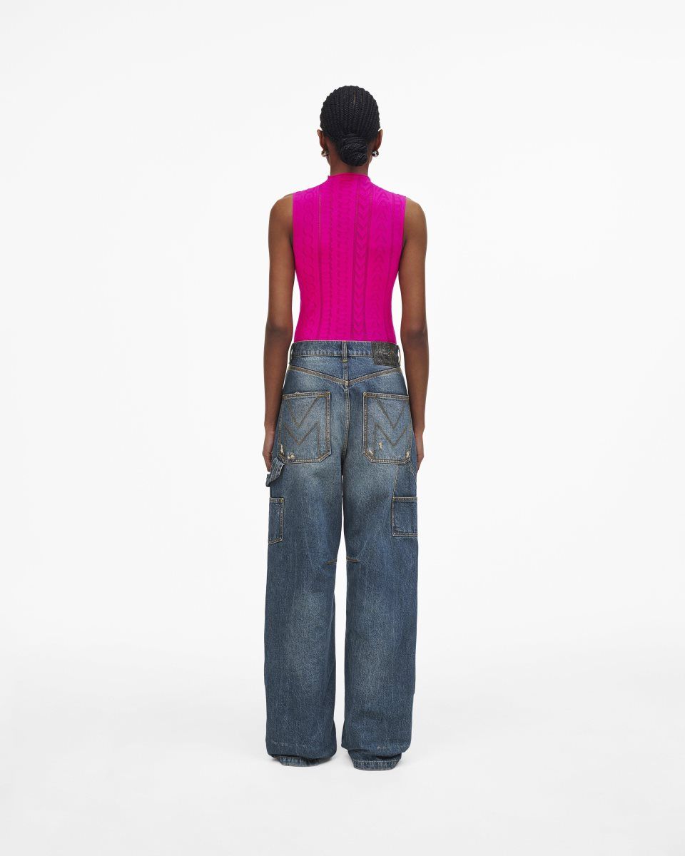 Pantalons Marc Jacobs Grunge Oversized Carpenter Jean Femme Indigo | 261LWNHJU