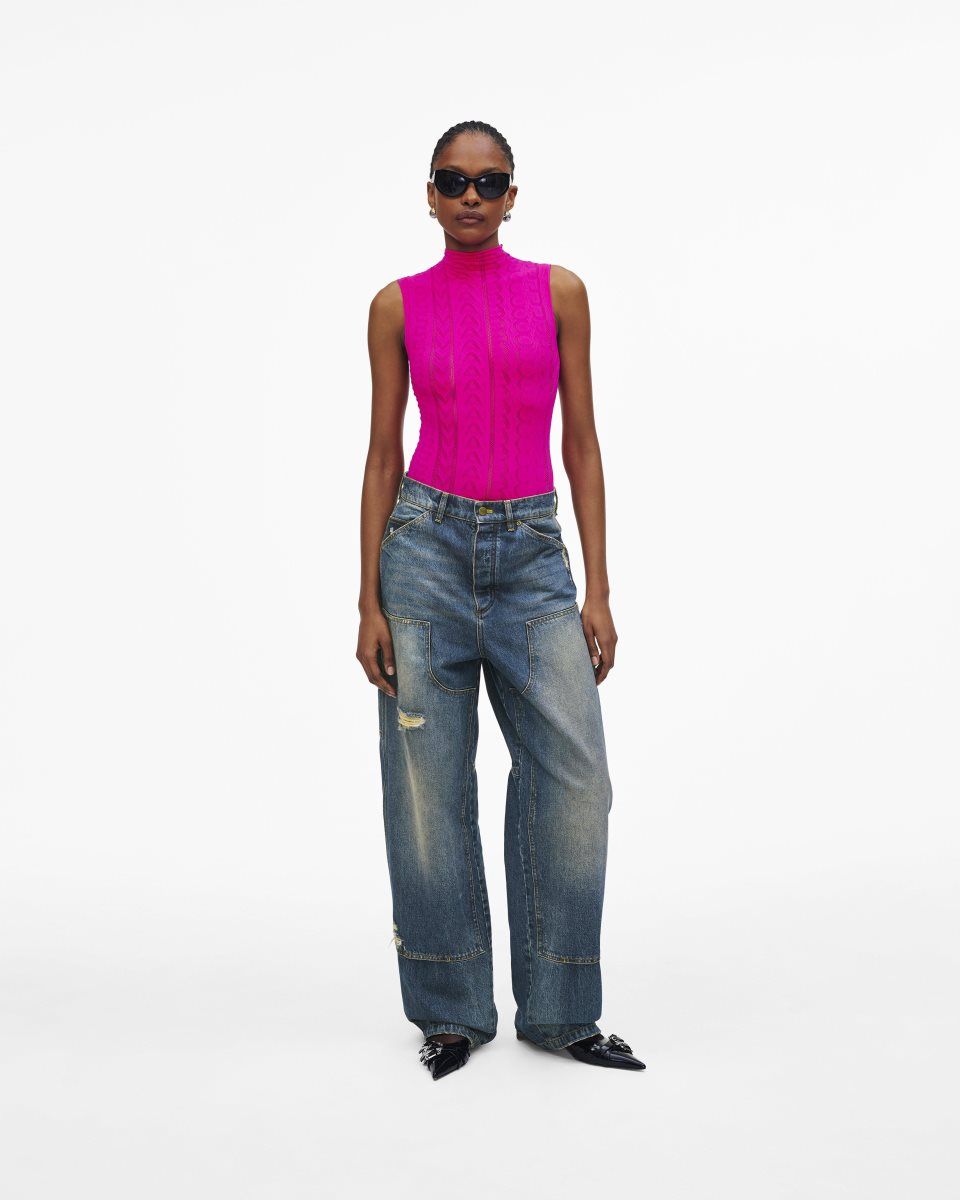 Pantalons Marc Jacobs Grunge Oversized Carpenter Jean Femme Indigo | 261LWNHJU