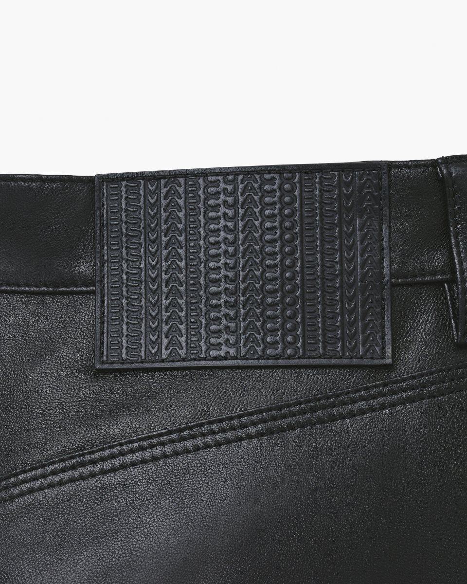 Pantalons Marc Jacobs Oversized Leather Pant Femme Noir | 582VWOJXE