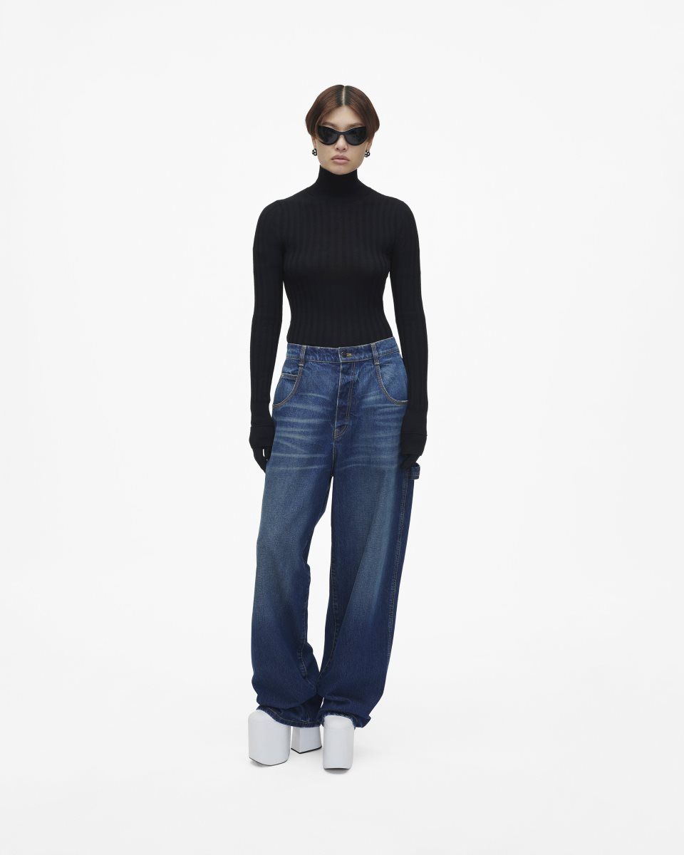 Pantalons Marc Jacobs The Oversized Jeans Femme Indigo | 914NHZFQX